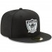 Men's Oakland Raiders New Era Black Classic Logo Omaha 59FIFTY Fitted Hat 2539472